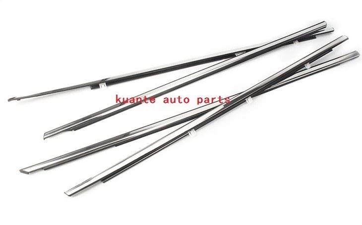 4Pcs/Set Car Weatherstrip Outside Window Door Seals Belt Trim For Honda Accord 2008-2012