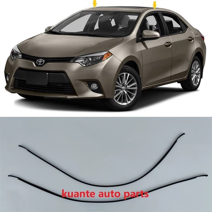 Tsheb Sab saum toj Roof Drip Molding Side Finish Rubber rau Toyota Corolla 2014