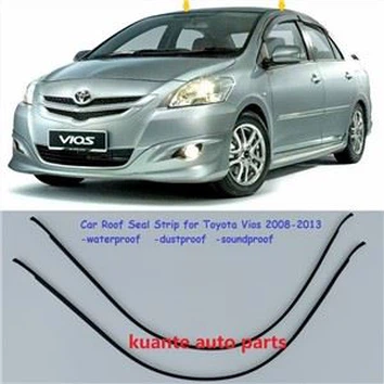 Tsheb Rubber Roof Seal Strip Weatherstripping rau Toyota Vios 2008-2013