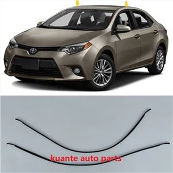 Tsheb Sab saum toj Roof Drip Molding Side Finish Rubber rau Toyota Corolla 2014