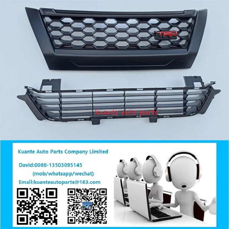 TRD Pem Hauv Ntej Grille Rau Toyota Fortuner 2016-2017